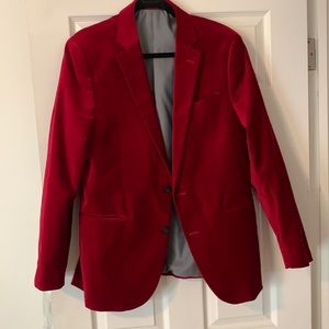Red Velvet Blazer
